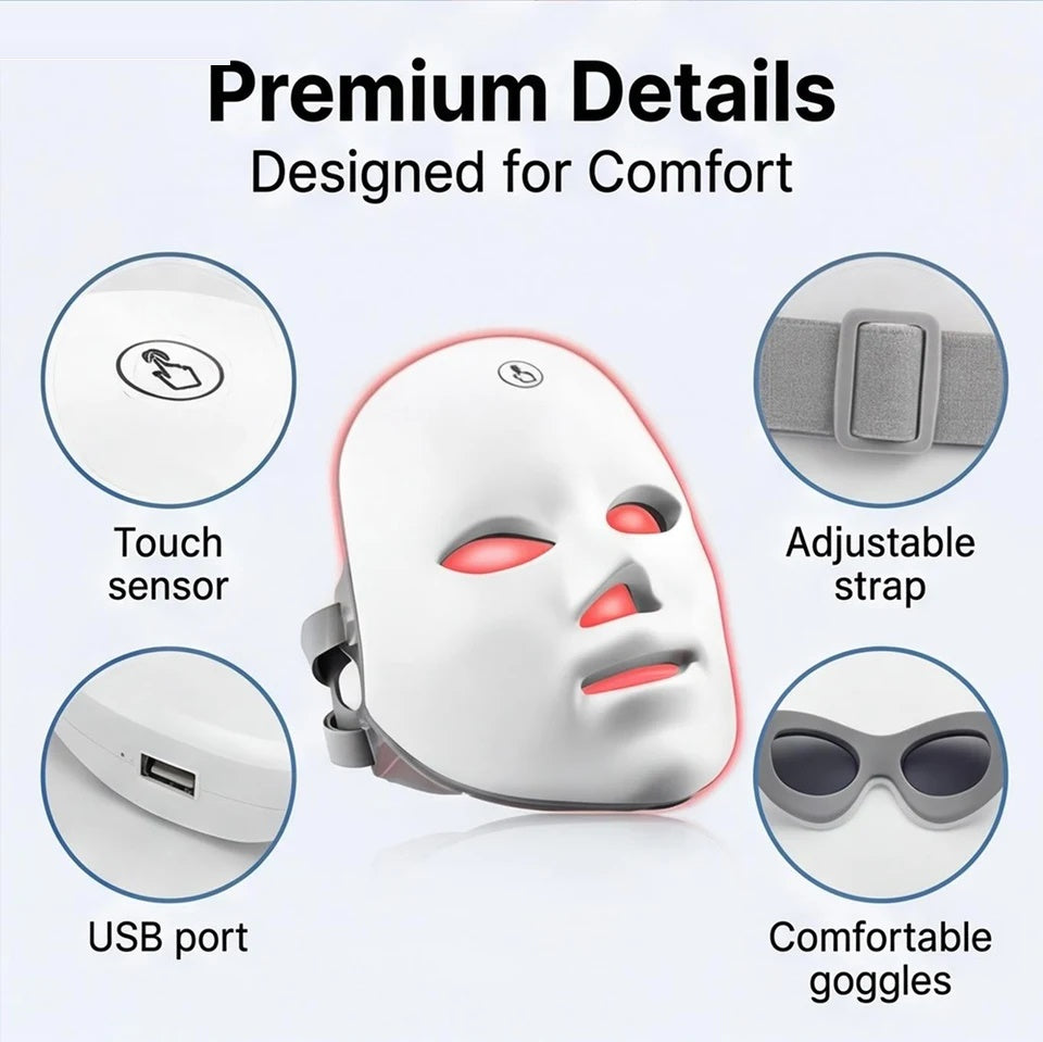 BrowNova Glow LED Face Mask — 7-Color Light Therapy